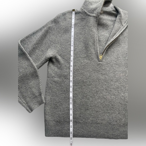 J.Crew Gray Half-zip stretch Sweater - Long Sleeve - Size M - Picture 8 of 15